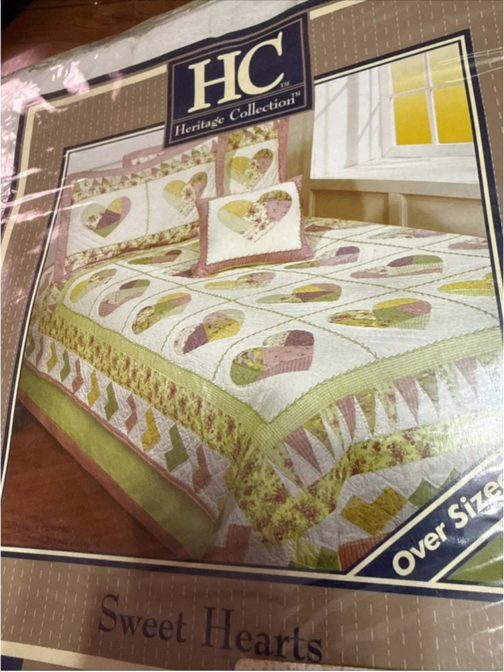 Heritage Collection Full Size Quilt 76” x 86” Kensington NOS 1992 Oversized Fit